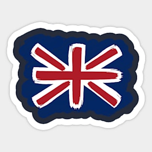 Painted Union Jack Sticker